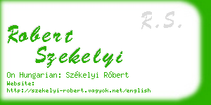 robert szekelyi business card